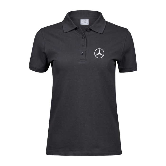 Schwarzes Damen-Polohemd