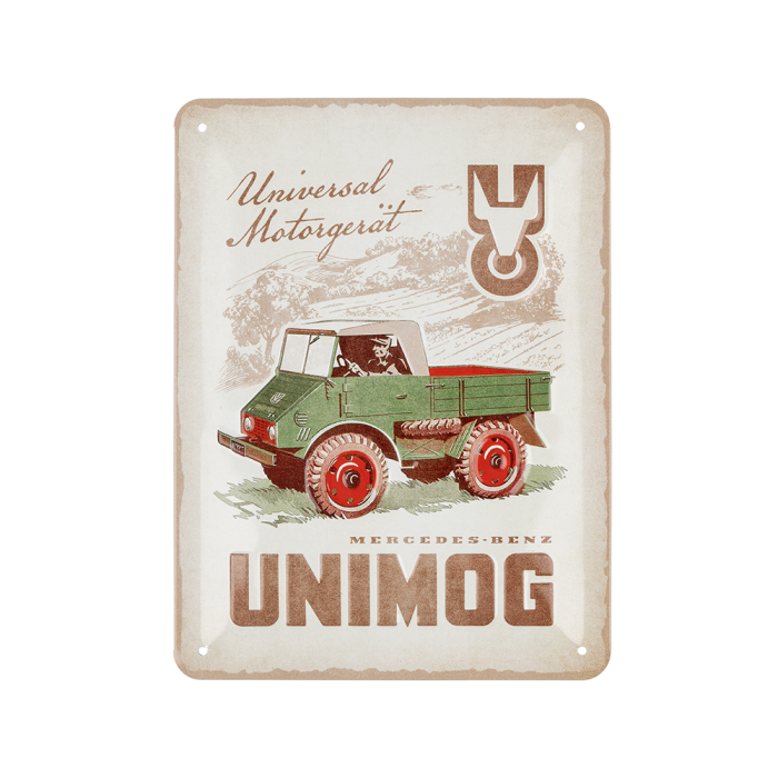 Unimog Blechschild