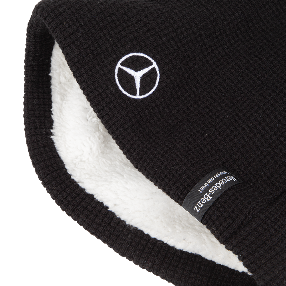 Fleece Beanie Schwarz