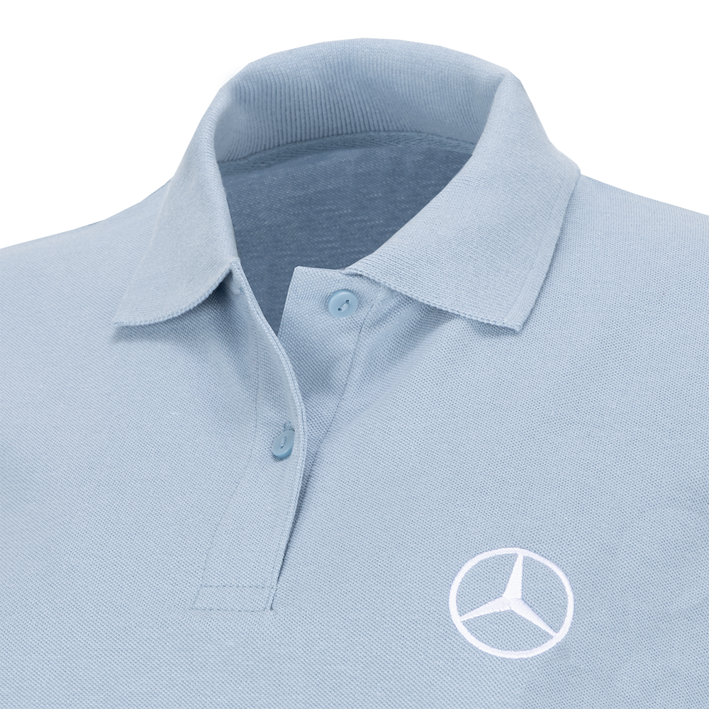 Damen Poloshirt Hellblau