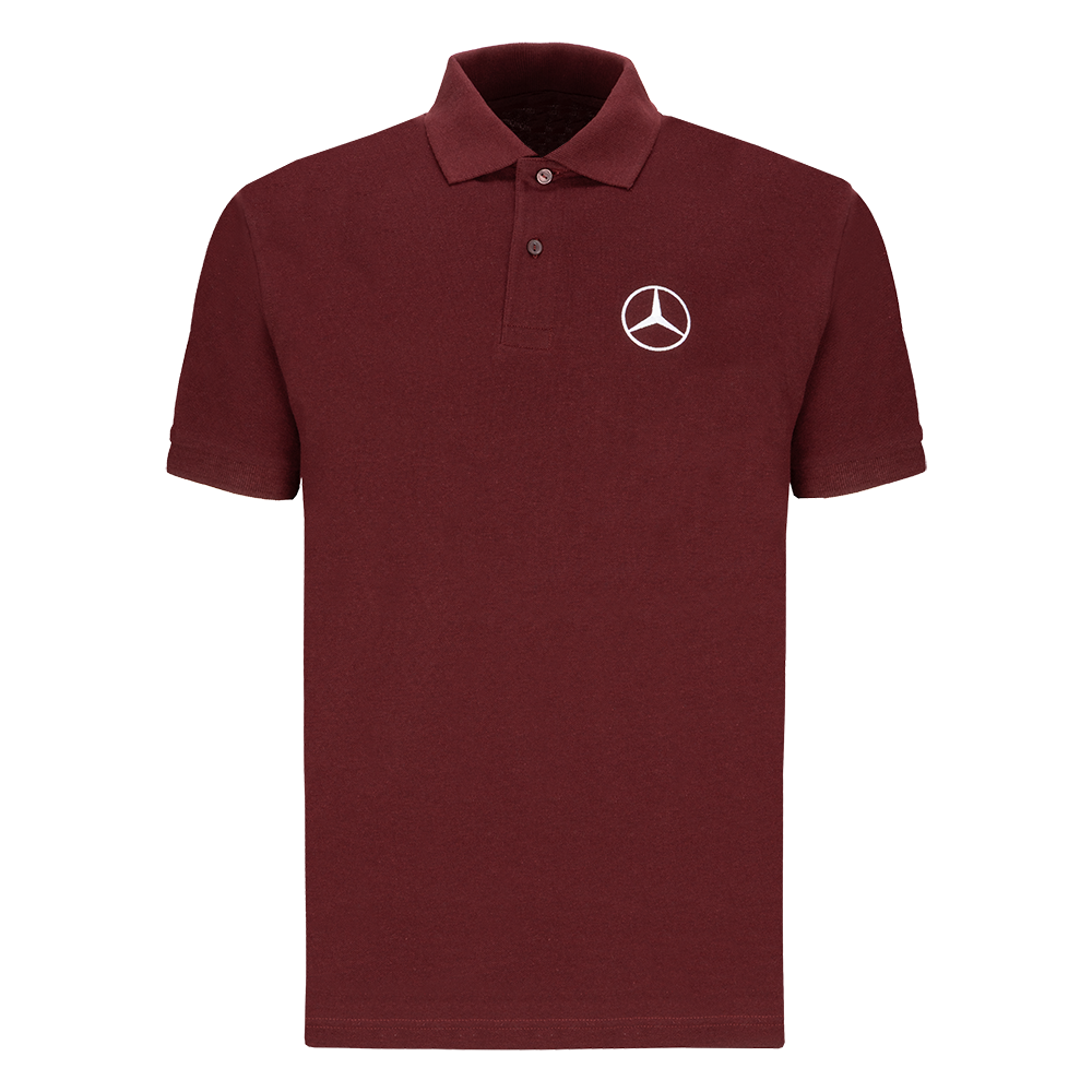 Herren Poloshirt Bordeauxrot