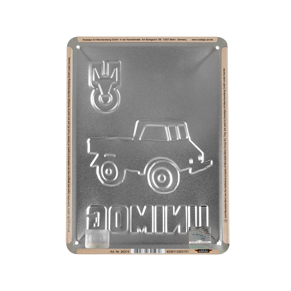 Unimog Blechschild